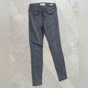 Frame Denim Women's Charcoal Skinny Jeans
